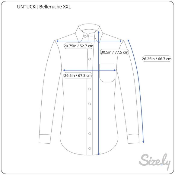 UNTUCKit Mens Belleruche Gray‎ Brown Plaid Cotton Button Front Shirt XXL - Picture 9 of 9